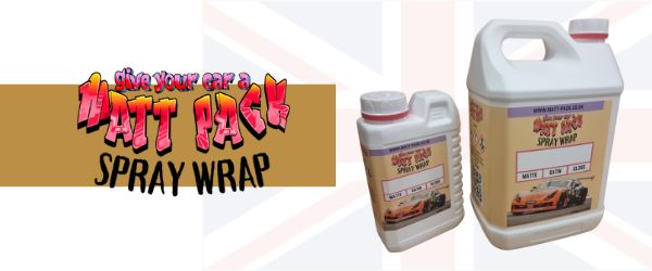 Matt-Pack Spray Wrap range of products in the UK
